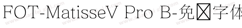 FOT-MatisseV Pro B字体转换